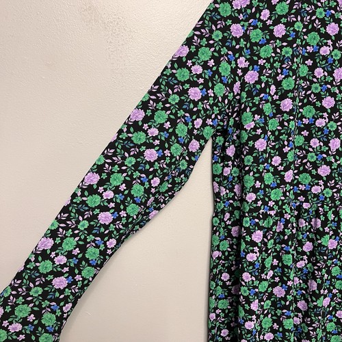 ASOS Design Women’s High Neck Tiered Midi Smock Dress Floral Print Size 10 - Picture 3 of 11