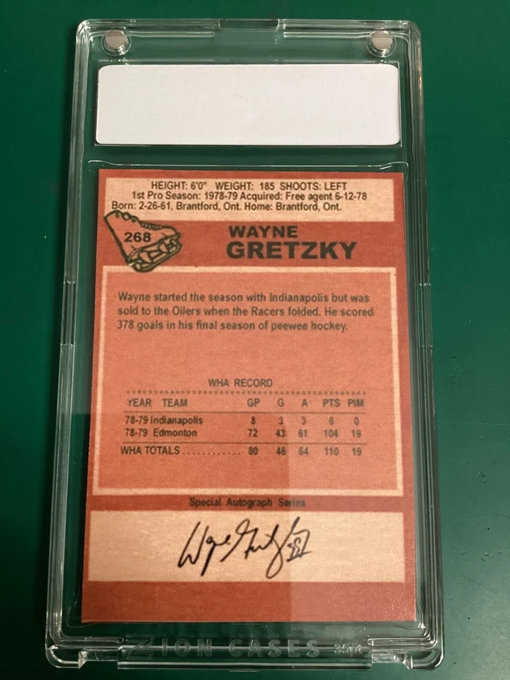 1979 Topps Wayne Gretzky Rookie Variation RC ~ Edmonton Oilers ~ Blue Mag Pro Foto 4 de 4