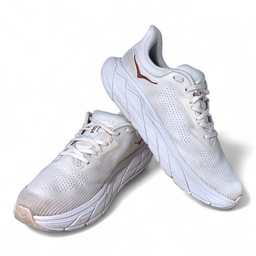 Zapatillas deportivas Hoka One One Arahi 7 blancas para mujer talla 9,5 B 1147851 BSG - Imagen 4 de 11