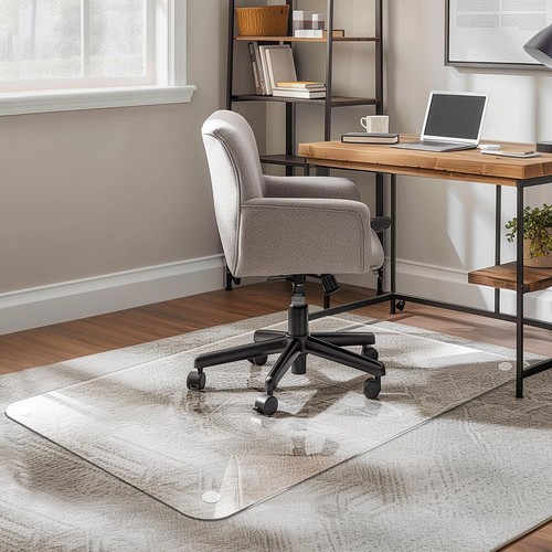 Office Chair Mat for Carpet & Hardwood, Upgraded 29" x 48" Dual Use Tempered ...