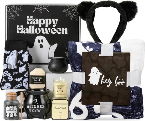 Boo Korb Geschenke für Frauen Teen Mädchen, Boo Korbfüller mit Hexenbrau Becher - Bild 1 von 7