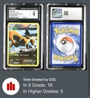 Dragonite 52/108 Roaring Skies Reverse Holo Rare 2015 Full Art CGC 9 MINT