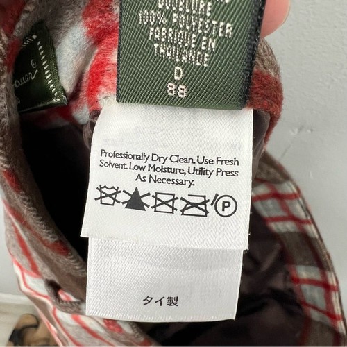 Eddie Bauer Plaid Wool Mohair Cashmere Skirt Womens size 14 Tall - Picture 8 of 8
