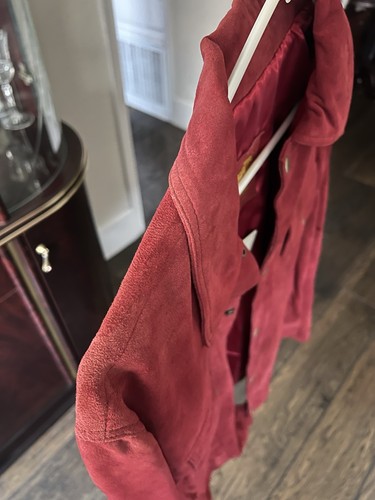 BattleCry Red Suede leather Jacket Men - Picture 4 of 4