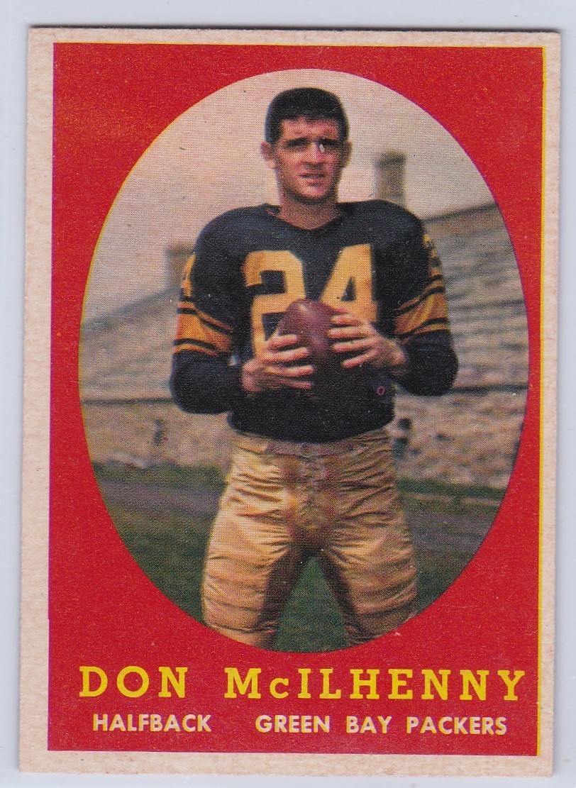 1958 Topps #71 Don McIlhenny. Green Bay Packers.