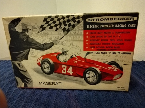CC3 STROMBECKER MASERATI KIT MODELO COCHE DE CARRERAS ELÉCTRICO EN CAJA AÑOS 50 - Imagen 8 de 8