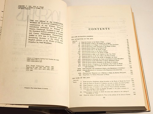 Flavius Josephus Complete Works Enlarged Type 1978 Jewish History Illustrated HC - Picture 8 of 8