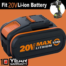 Für Worx 20V 5000mAh Akku Wiederaufladbarer WA3553 WA3551.1 WA3572 WA3556 NEU