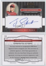 2008 Razor Signature Series Black /199 Cody Satterwhite #194 Auto