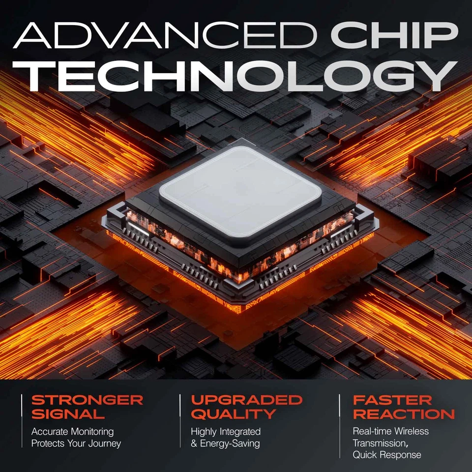 Датчик контроля давления в шинах 4x 433 МГц TPMS для Mercedes-Benz Jeep Ram VW - Изображение 4 из 4