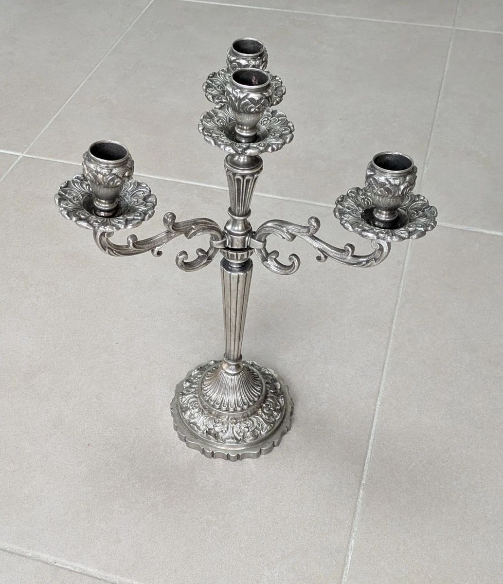 Bougeoir en argent massif d'occasion - Décoration