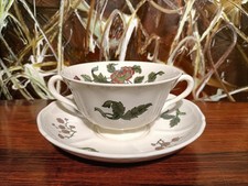 WEDGWOOD England MANDARIN - schöne Suppentasse mit Untertasse