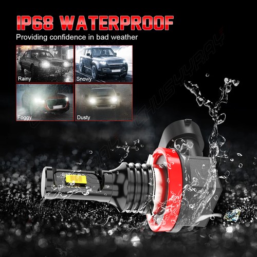 Combo 6Pcs LED Headlight High Low Beam + Fog Light Bulbs Kits 6000K H11+H11+H11 - Picture 14 of 24