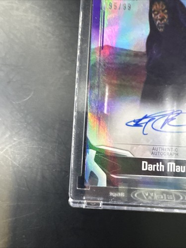 Star Wars Signature Series Ray Park As Darth Maul Auto /99! Sealed! - Picture 6 of 10
