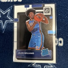 2022-23 Panini Donruss Optic Jalen Williams #235 Rated Rookie Thunder
