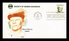 US COVER LILLIAN GILBRETH SOCIETY OF WOMEN ENGINEERS FDC TUDOR HOUSE CACHET