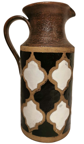 ALDO LONDI, BITOSSI ITALIEN VINTAGE "VETRATA" SERIE SCHLÜSSELFLIESEN DESIGN GLZD CER KRUG - Bild 6 von 19