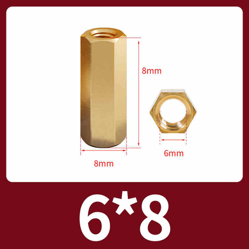 Long Hex Connection Nuts Brass Thread Sleeve Standoffs Pillars Spacers M2-M6 - Picture 121 of 134