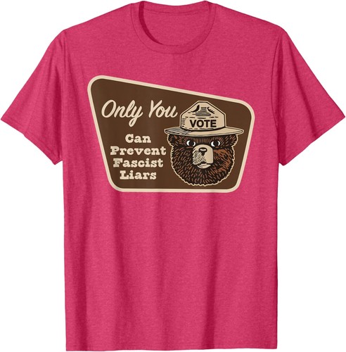 Only You can Prevent Fascist Liars T-Shirt Hoodie - Picture 12 of 18