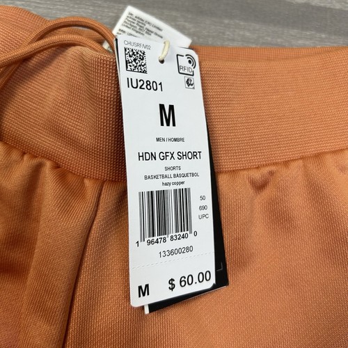 Adidas James Harden Sweatshorts Basketball Herren M 5" Hazy Copper IU2801 $ 60 - Bild 2 von 8