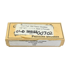 Ray Pressure Snubber 010S Stainless Steel 1/4” NPT Pipe