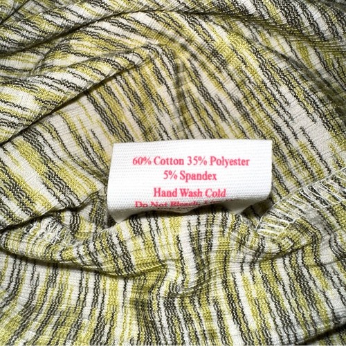 NWT Lisa Says Gah Lotta Long Sleeve Ribbed Space Dye Mini Dress in Honeydew S - Picture 6 of 9