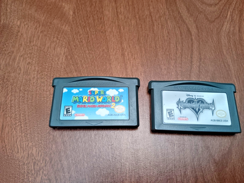 Nintendo Gameboy Advance Lot of 2 Mario and Kingdom Hearts