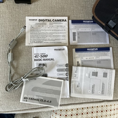 Olympus E-500 Digital SLR 8.0MP 2x Lenses 2x Batteries Part Charger Case Manual - Picture 24 of 24