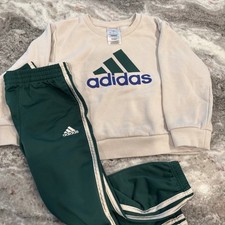 Adidas Boys 2-Piece Active Set Striped Tracksuit Size 4T