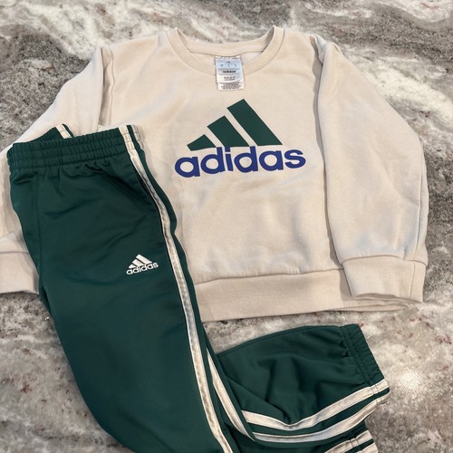 Adidas Boys 2-Piece Active Set Striped Tracksuit Size 4T