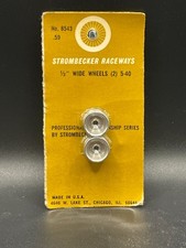 Strombecker 8543 1/2" Wide Wheels 5-40 Threaded Vintage Slot Car NOS
