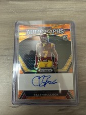 2024 Prizm Draft Pricks Autographs Calen Bullock Orange Pulsar Prizm 24/49