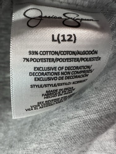 Jessica Simpson Girls “Good Times” Tee Top NEW L/12 - Picture 8 of 9