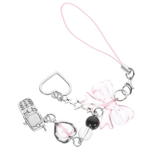 Cute Phone Strap Heart Shape Phone Case Charm Bowknot Phone Chain And Charm - 第 10/10 張圖片