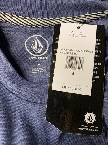Volcom Boys T-Shirt Size 6 - Picture 7 of 7