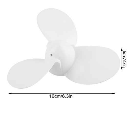 3 Blätter Aluminium Propeller für Hangkai 3.5HP Bootsmotor Außenbordpropelle ` - Bild 6 von 8