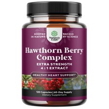 Extra Strength Hawthorn Extract Capsules - For Digestion and Heart Health