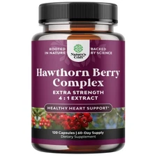 Extra Strength Hawthorn Extract Capsules - For Digestion and Heart Health