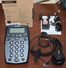 Phone Fixed Centre of Calls Call Center with Headphones Cable Recording