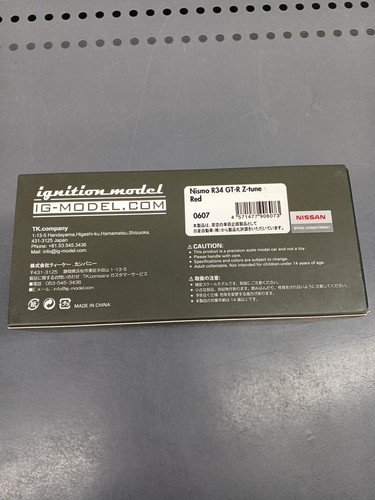 TK Company NISMO R34 GT-R Z-TUNE RED Ignition Model - Picture 3 of 10