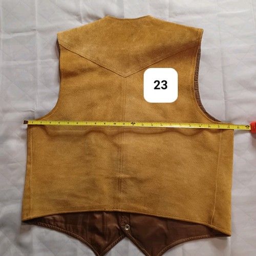 Caballo Brand Mens Vest Size Large Vintage Brown Suede St. Joseph Missouri - Picture 7 of 8