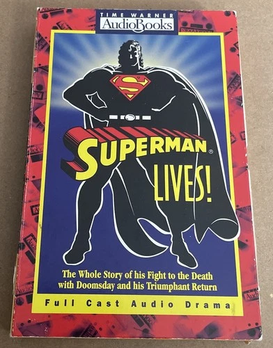Superman Lives! Time Warner DC Comics 2x Tape  Audiobook Vintage 1993