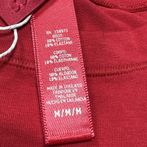 Skims Cotton Jersey Long Sleeve T-Shirt Cranberry AP-TSH-0647 Medium - 第 4/6 張圖片