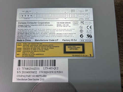 Unidad FasTach Digital Research 12X DVD 40X CDROM MDRDVD1240 con PowerDVD - Imagen 6 de 10