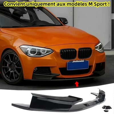 MUTUSAISI pour BMW Serie 1 F20 F21 M Sport M135i 2011-2014 Séparateur Lèvre noir avant