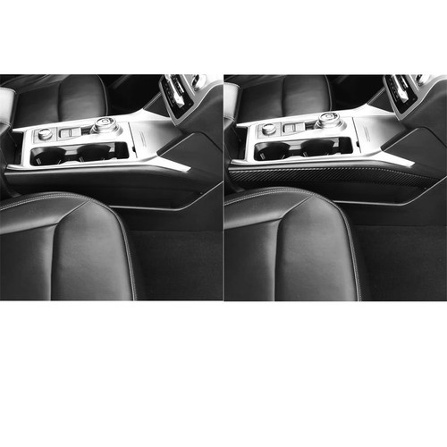 Cubierta del panel lateral del cambio de marchas de control central de fibra de carbono para Ford Explorer 2020+ - Imagen 8 de 19