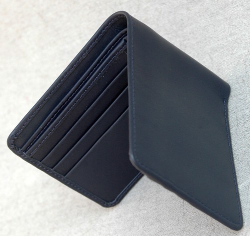 Cartera de cuero genuino para hombres/caballeros de lujo de cuero suave con tarjetero-59 - Imagen 4 de 6