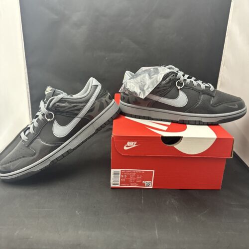 Nike Dunk Low Berlin Off Noir Grey Black Men Reflective Casual Shoes FZ3053-001 - Picture 3 of 9