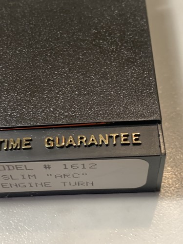 ZIPPO LIGHTER BRASS  VINTAGE  1612 SLIM ARC ENGINE TURN  NEW AGE 1991 DISCOUNT - Bild 8 von 8