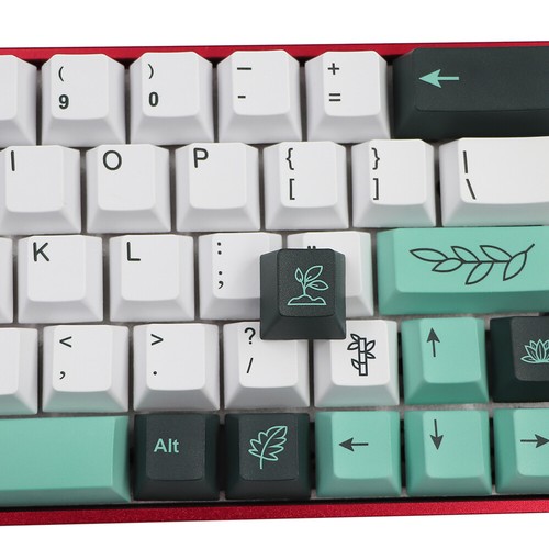 137Key PBT gefärbte Tastenkappe botanisches Thema Schlüssel Kirschprofil mit ISO 6,25 - Bild 9 von 11